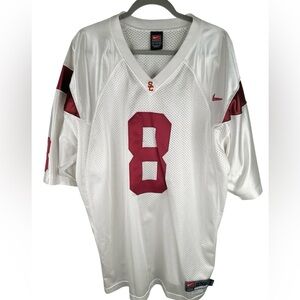 Nike Men's USC White & Red College #8 Jersey Size XXL Collectible Classic